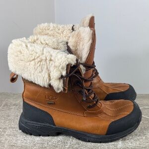 Ugg Winter Snow Butte Boots Worchester Men Size 7 Women Size 8.5 Lined